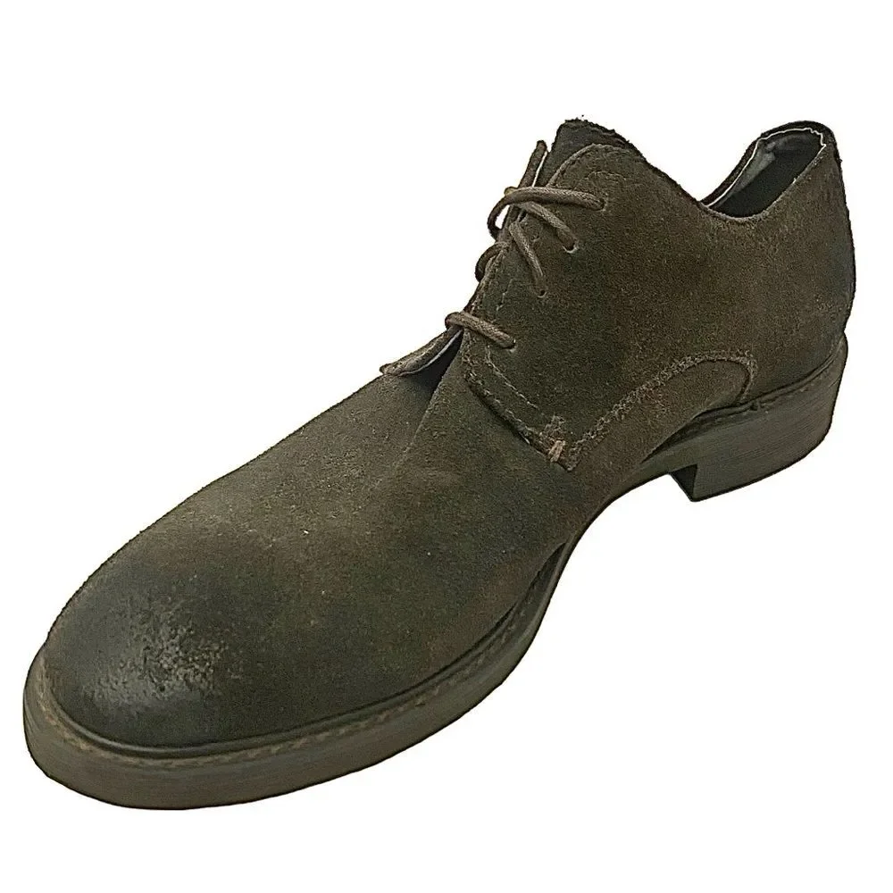 Joseph Abboud Men’s Oxford Dress Shoes Size 11 D Brown Distressed Suede Leather